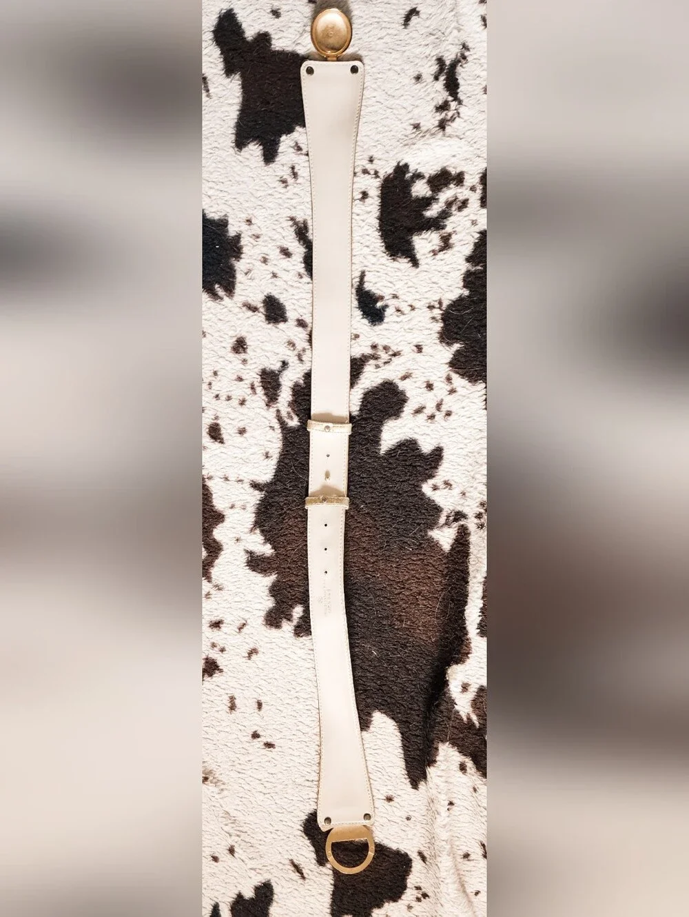WOMEN'S 80'S WIDE BELT - GOLD